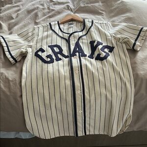 Mitchell & Ness Homestead Grays #20 Pinstripe Baseball Jersey